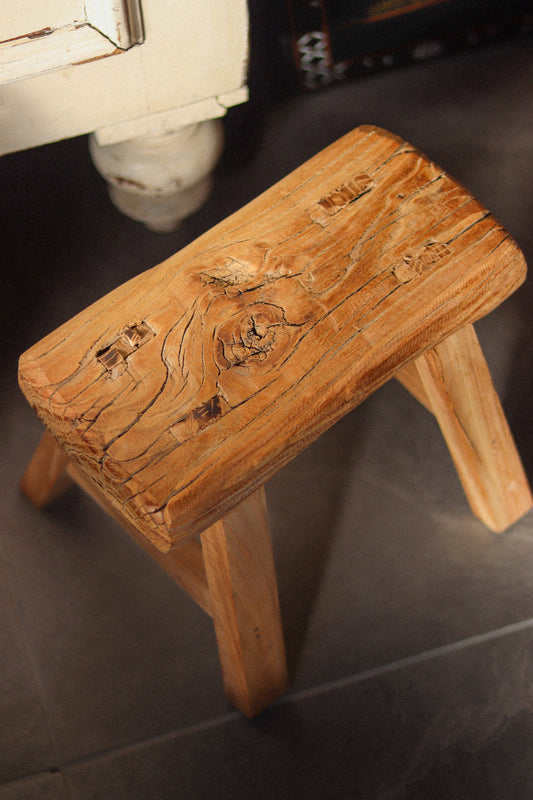 Reclaimed Elm Stool