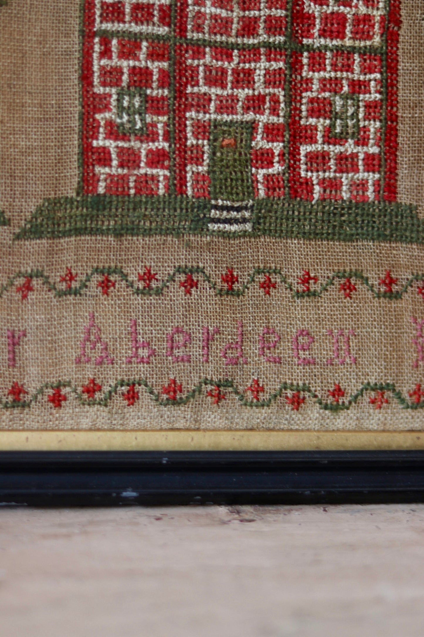 Scottish Needlework Sampler by Jane Cordiner, Aberdeen, 1828