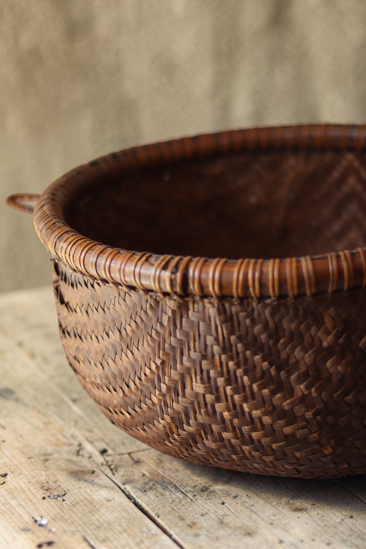 Vintage Southeast Asian Woven Basket No. 4