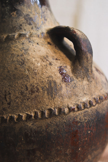 Antique Berber Braided Pot | No. 2