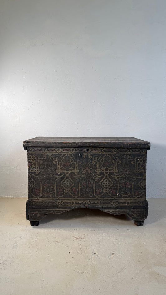 Antique Berber Painted Chest