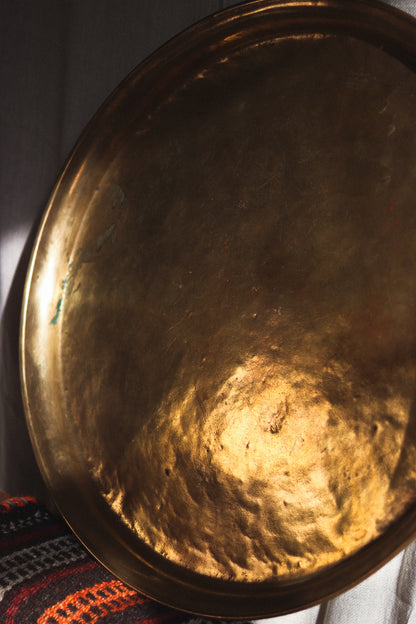 Large Moroccan Brass Tray | Hazaz Frères