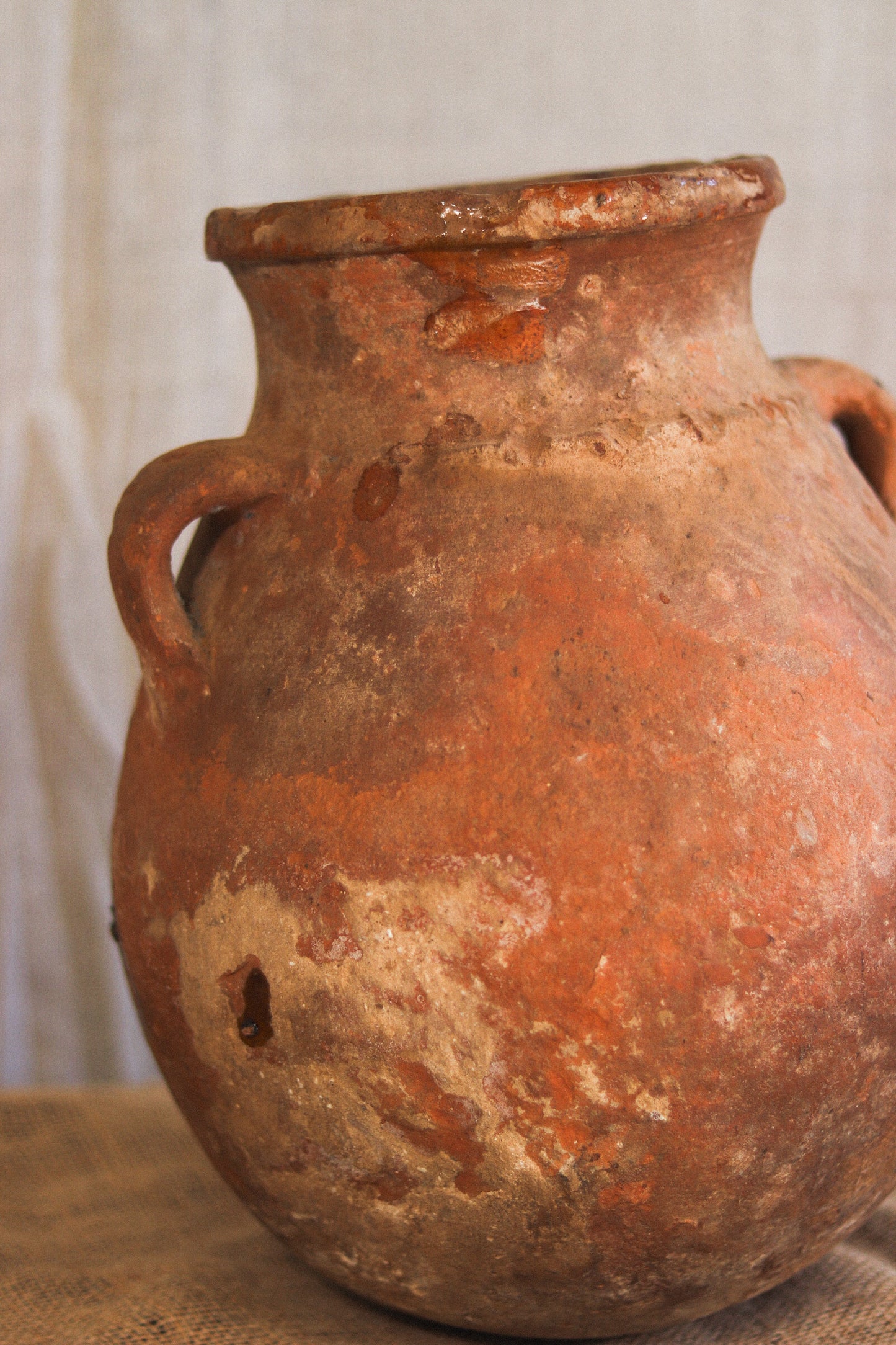 Antique Berber Braided Pot | No. 4