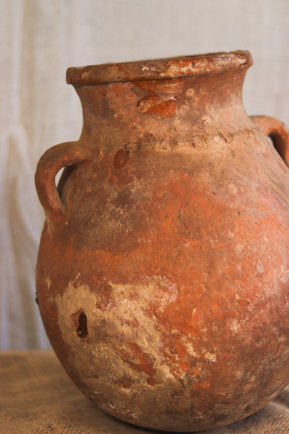 Antique Berber Braided Pot | No. 4