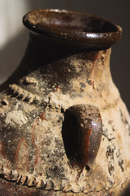 Antique Berber Braided Pot | No. 3