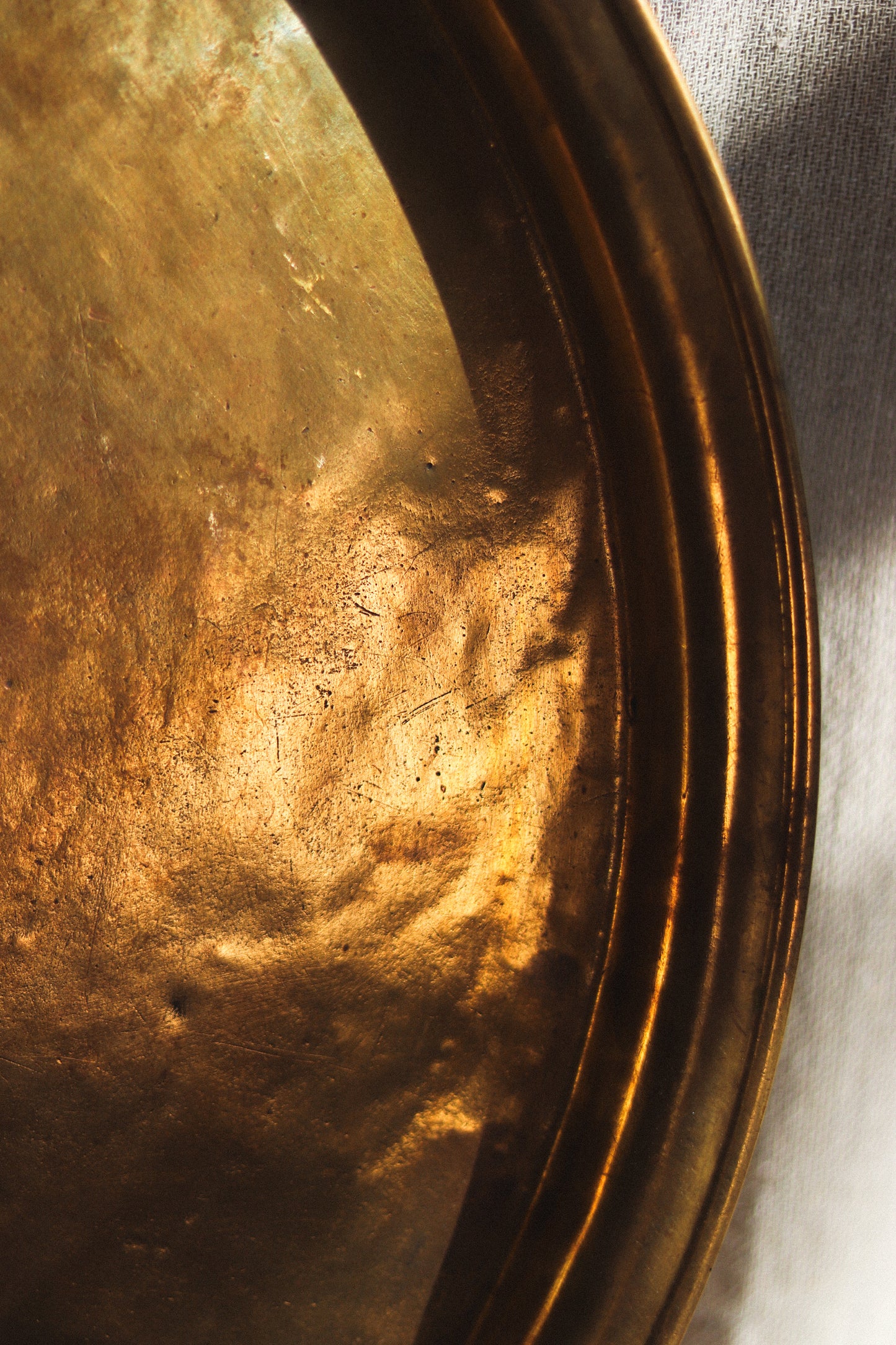 Large Moroccan Brass Tray | Hazaz Frères