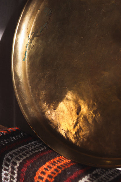 Large Moroccan Brass Tray | Hazaz Frères