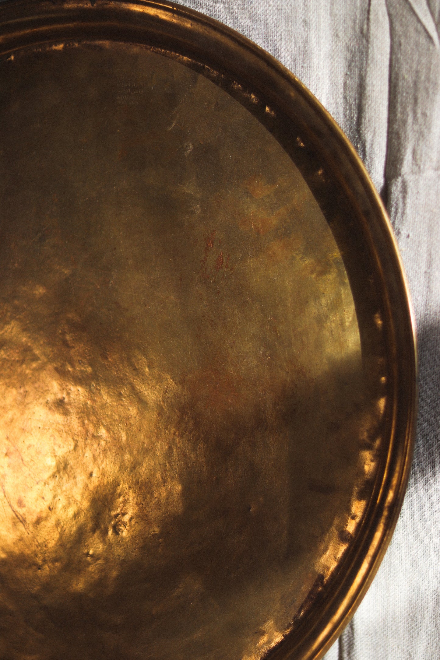 Large Moroccan Brass Tray | Hazaz Frères