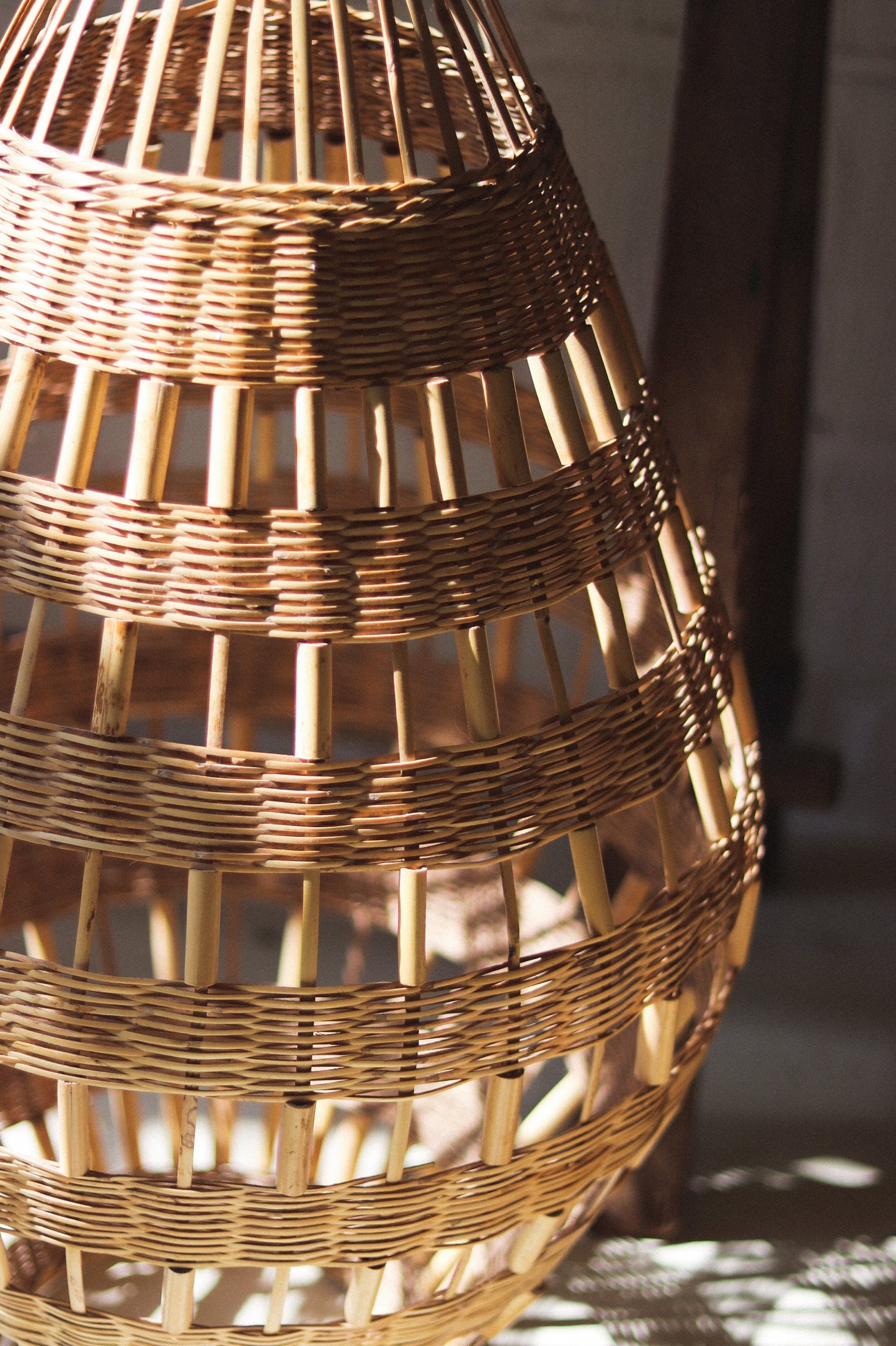 Atlas Pendant | Hand-Woven Rattan Light Shade