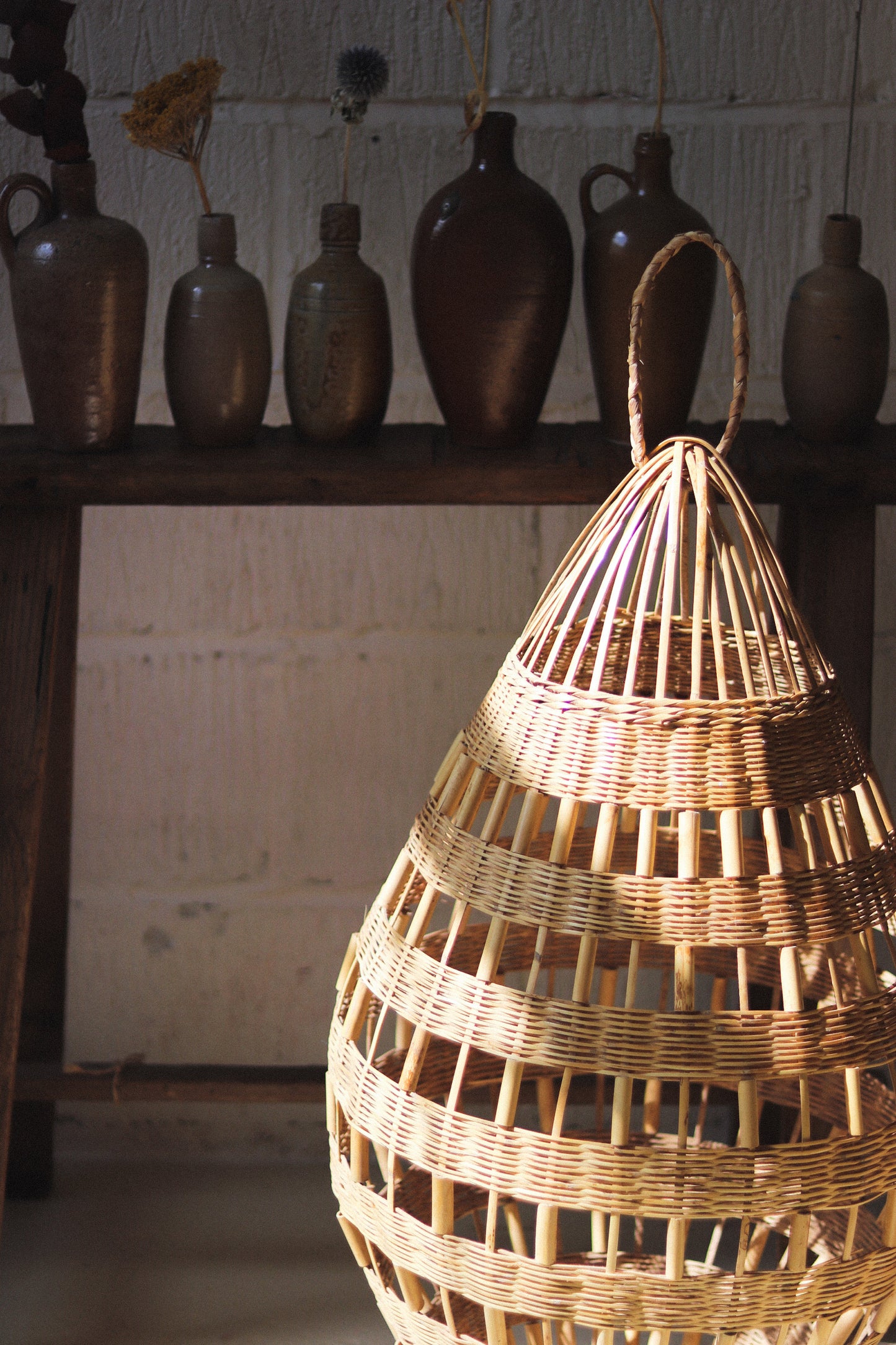 Atlas Pendant | Hand-Woven Rattan Light Shade