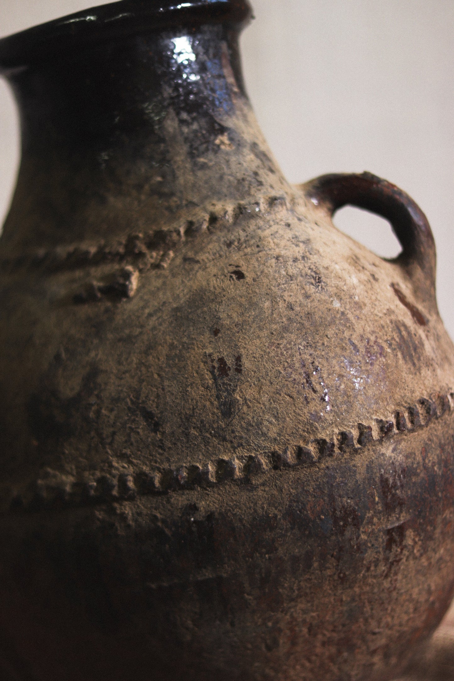 Antique Berber Braided Pot | No. 2