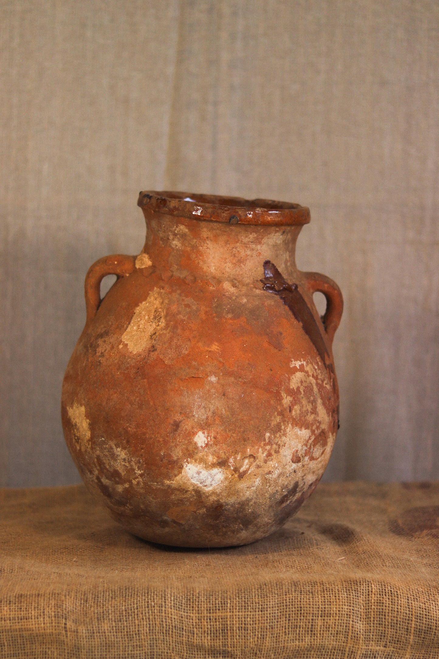 Antique Berber Braided Pot | No. 4