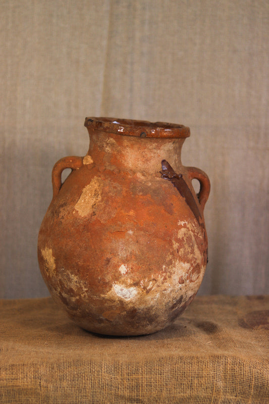 Antique Berber Braided Pot | No. 4