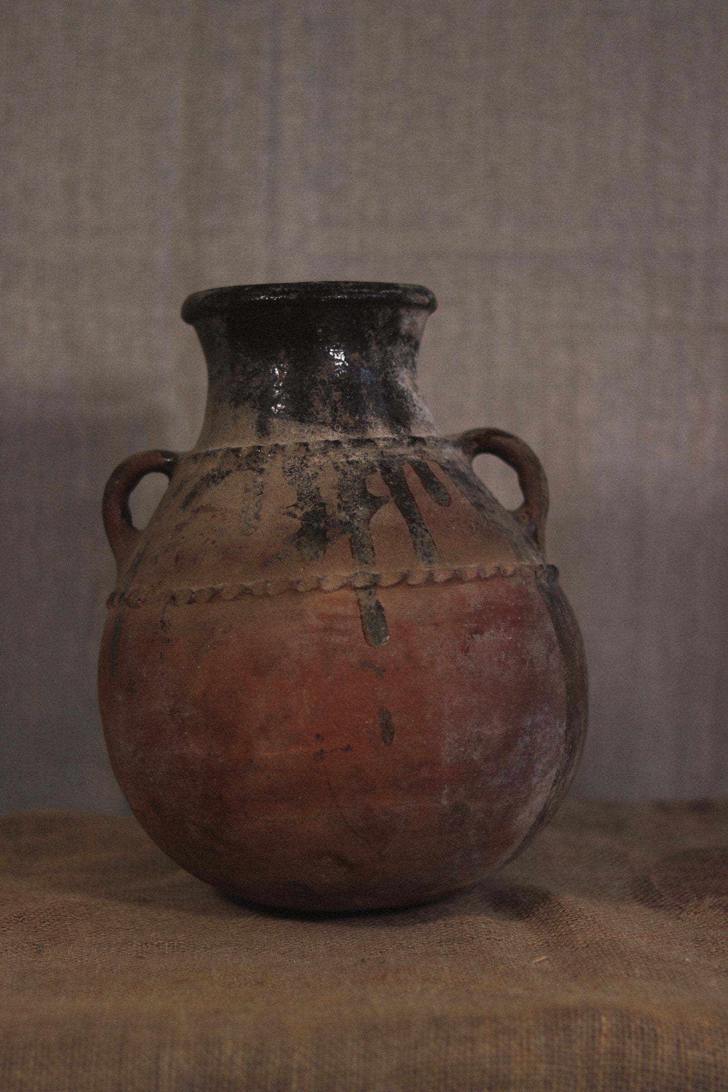 Antique Berber Braided Pot | No. 1