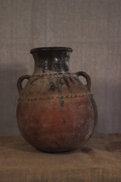 Antique Berber Braided Pot | No. 1