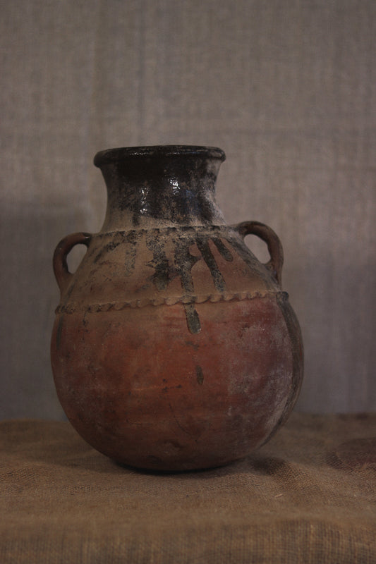 Antique Berber Braided Pot | No. 1