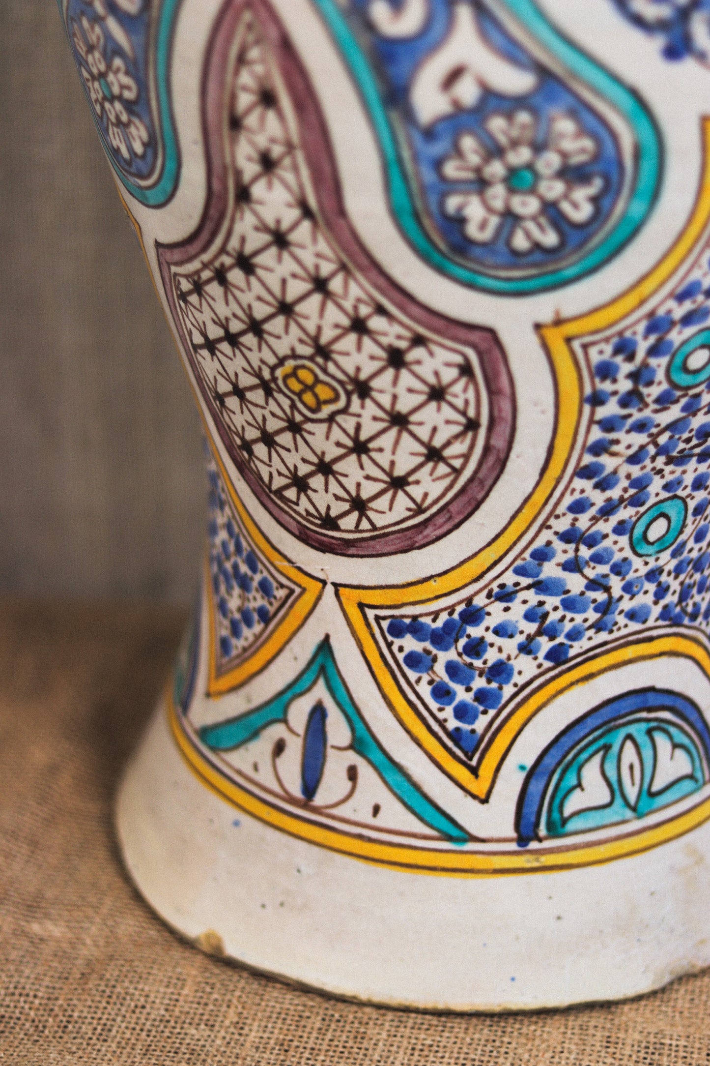 XL Safi Vase with Lid, Fes