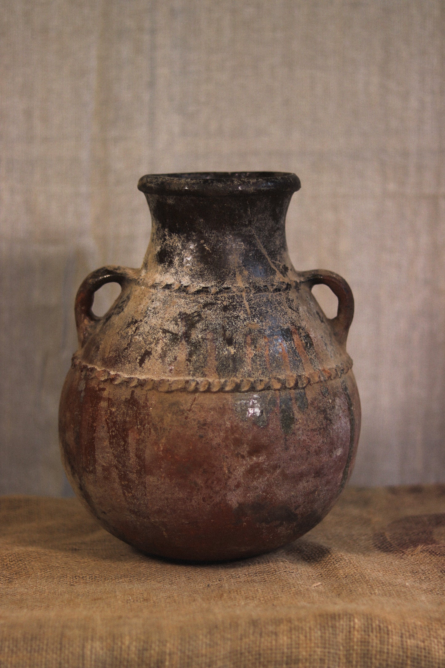 Antique Berber Braided Pot | No. 1