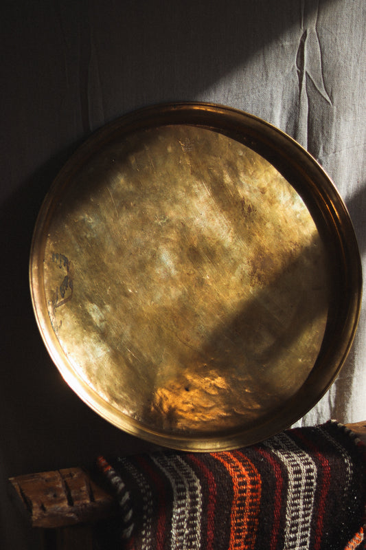 Large Moroccan Brass Tray | Hazaz Frères