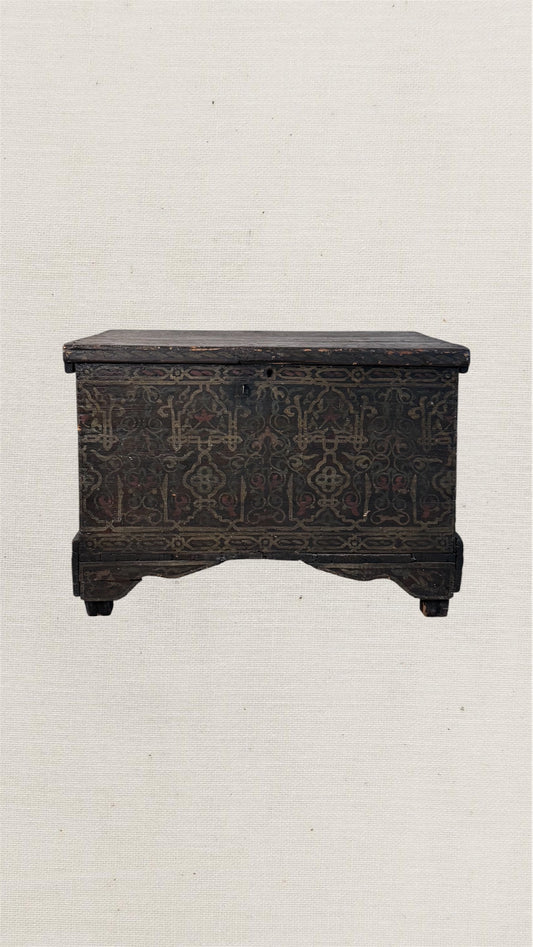 Antique Berber Painted Chest
