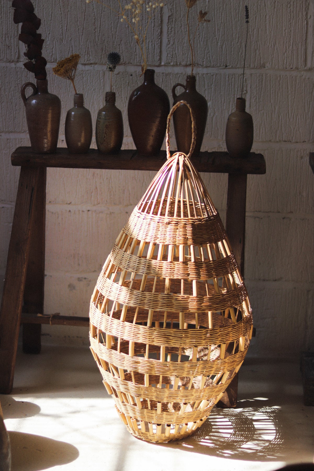 Atlas Pendant | Hand-Woven Rattan Light Shade