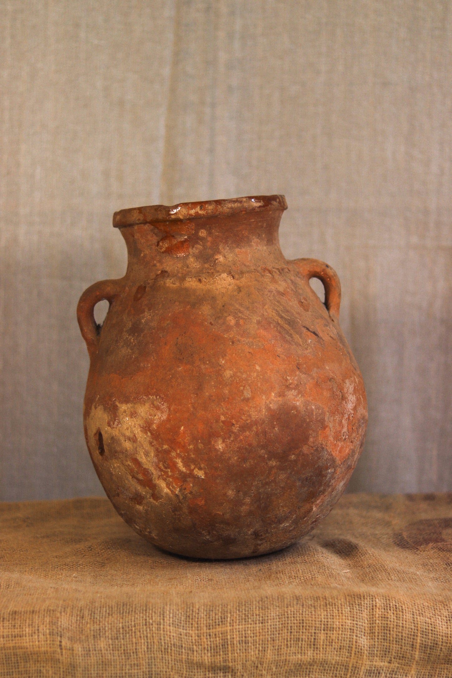 Antique Berber Braided Pot | No. 4