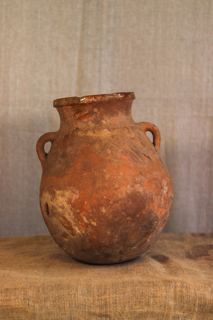 Antique Berber Braided Pot | No. 4