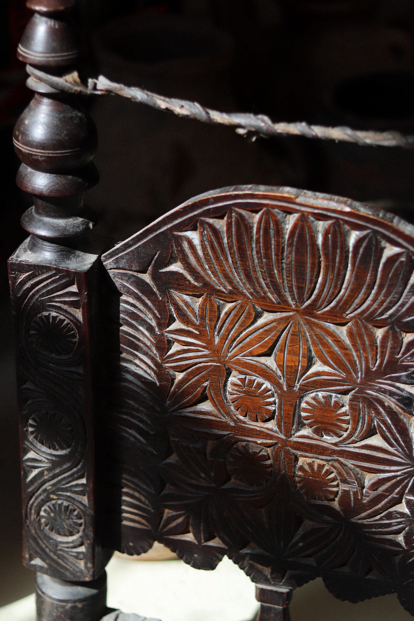 Near Pair of 19th Century Swat Valley Pidha Chairs