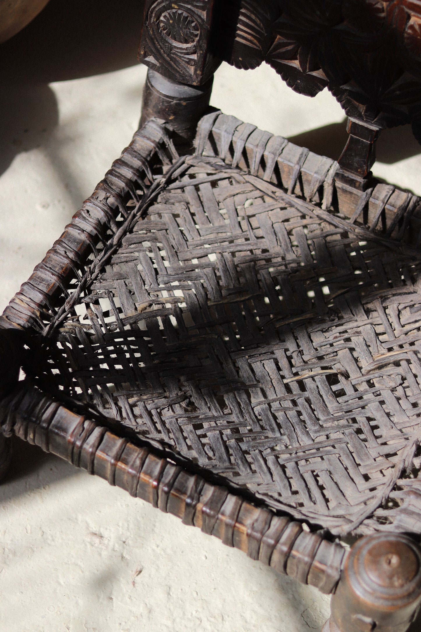 Near Pair of 19th Century Swat Valley Pidha Chairs