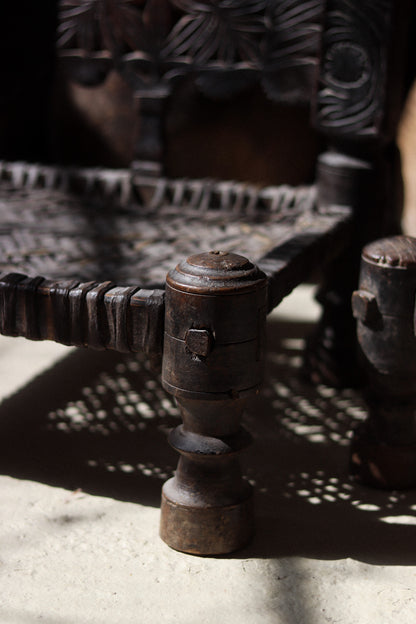 Near Pair of 19th Century Swat Valley Pidha Chairs