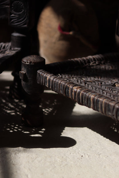 Near Pair of 19th Century Swat Valley Pidha Chairs