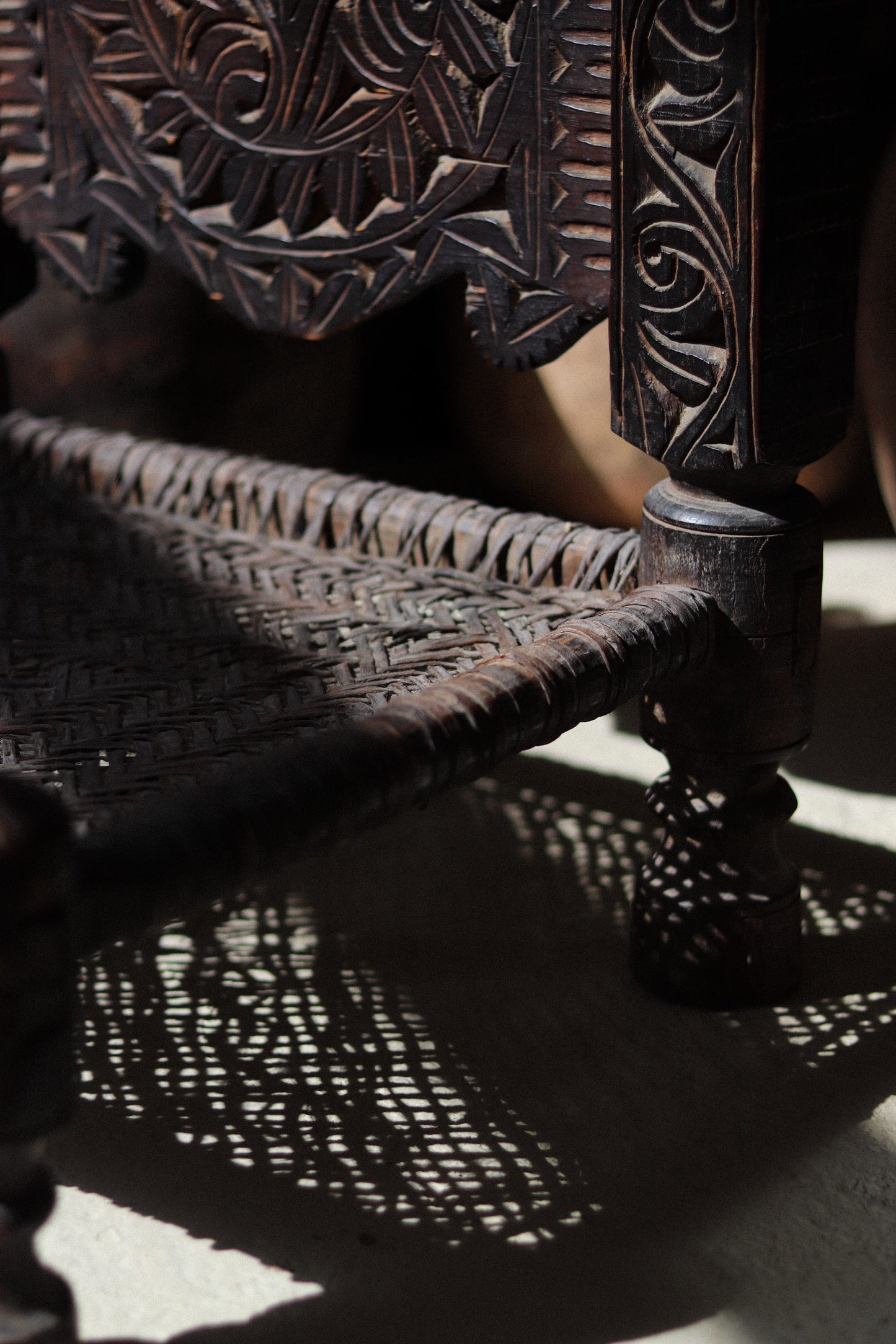 Near Pair of 19th Century Swat Valley Pidha Chairs