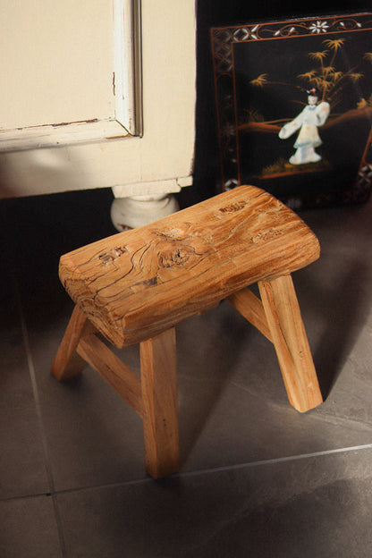 Reclaimed Elm Stool