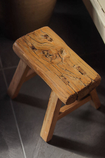 Reclaimed Elm Stool