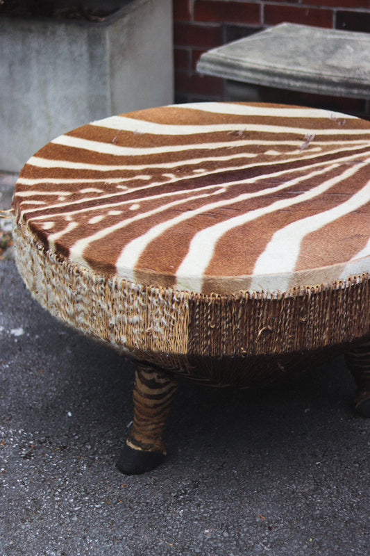 Vintage African Drum Coffee Table