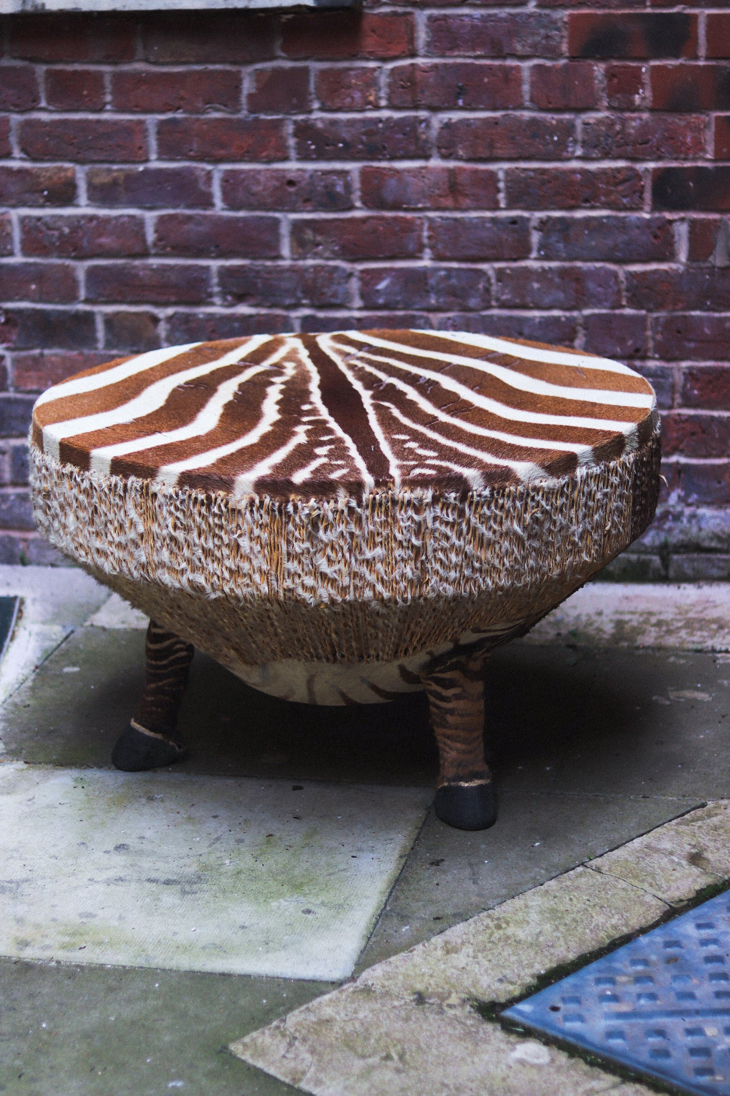 Vintage African Drum Coffee Table