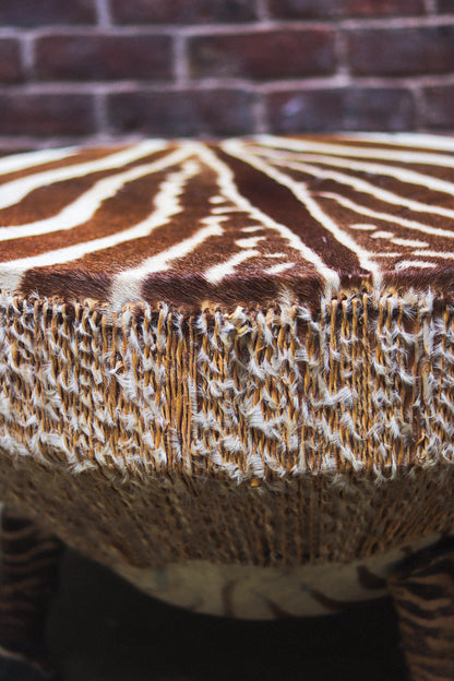 Vintage African Drum Coffee Table
