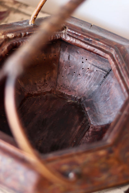 Antique Chinese Lacquered Wedding Basket