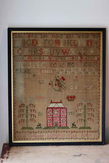 Scottish Needlework Sampler by Jane Cordiner, Aberdeen, 1828