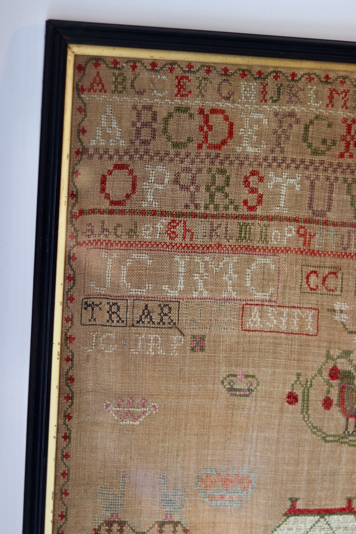 Scottish Needlework Sampler by Jane Cordiner, Aberdeen, 1828