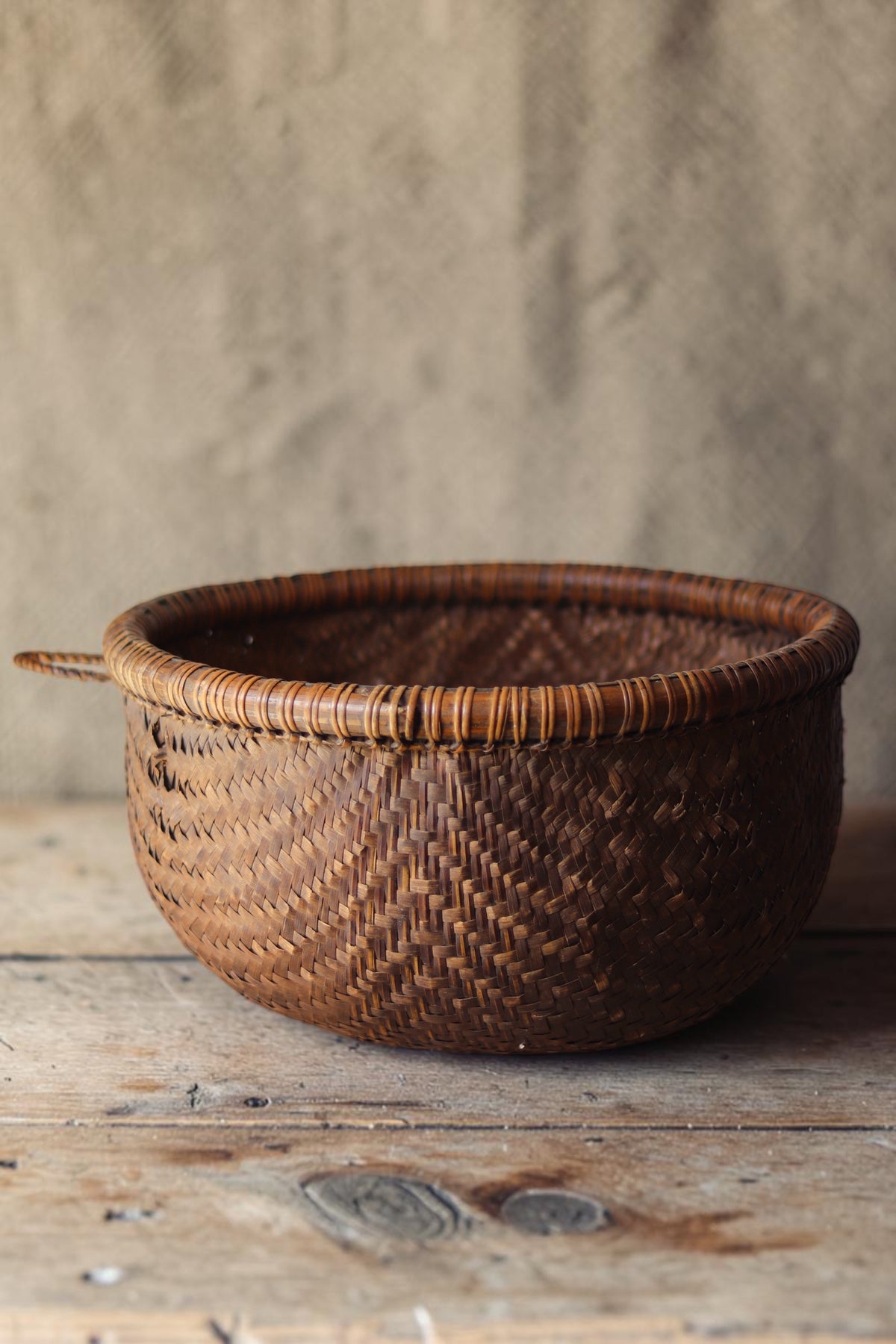 Vintage Southeast Asian Woven Basket No. 4
