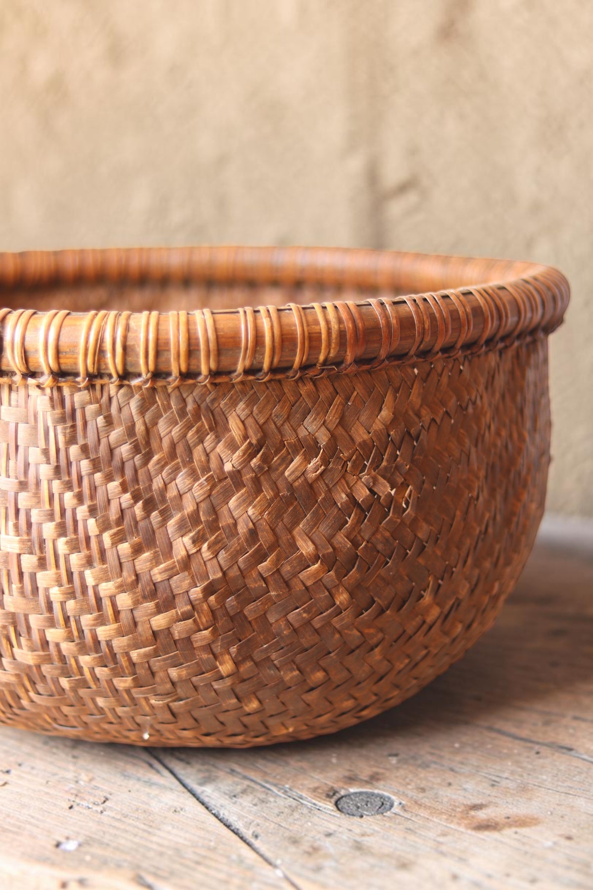 Vintage Southeast Asian Woven Basket No. 4