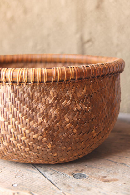 Vintage Southeast Asian Woven Basket No. 4