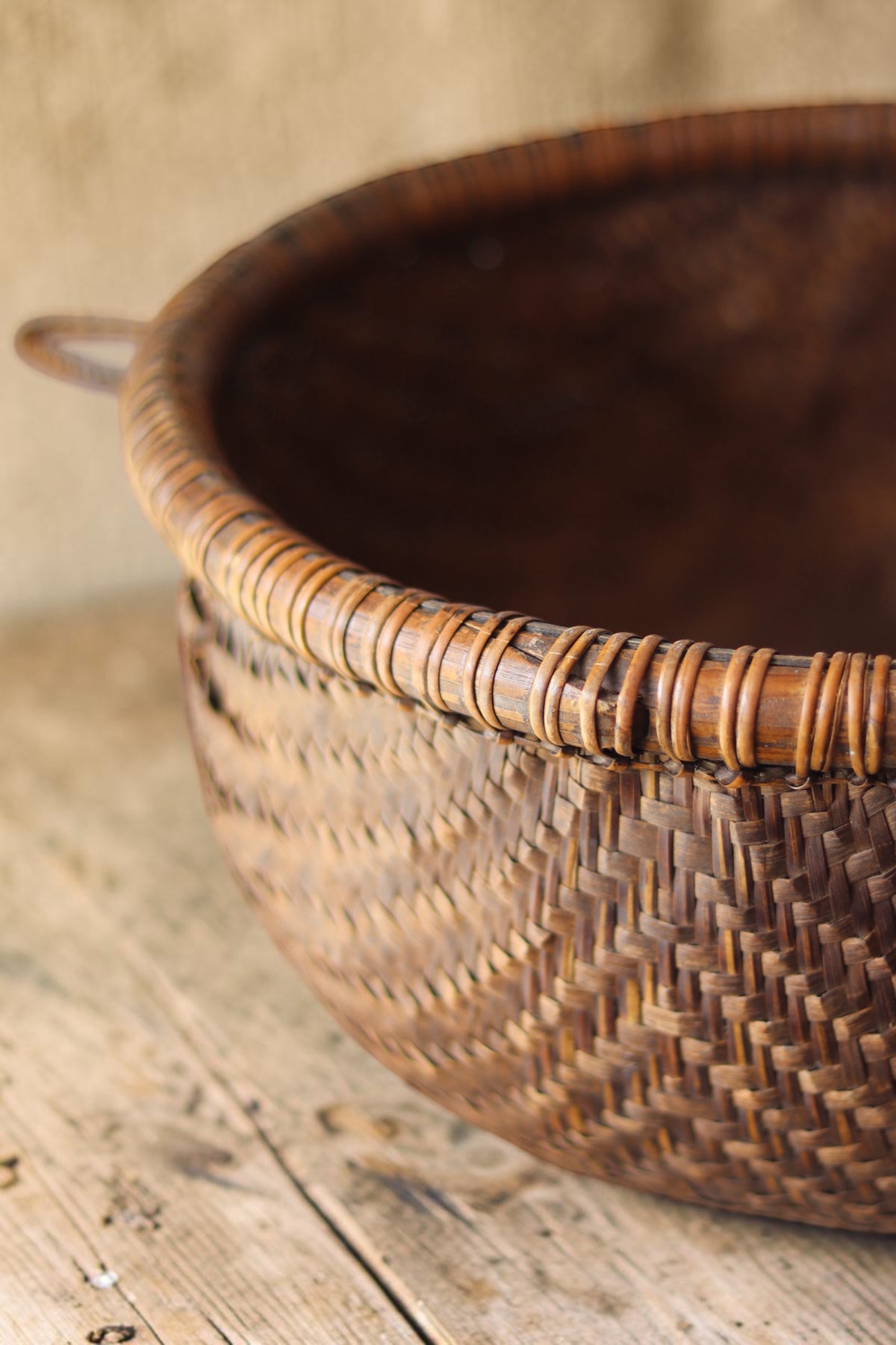 Vintage Southeast Asian Woven Basket No. 4