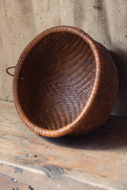 Vintage Southeast Asian Woven Basket No. 4