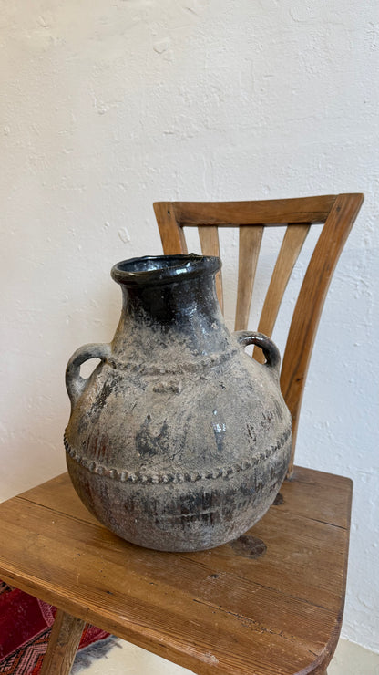 Antique Berber Braided Pot | No. 3