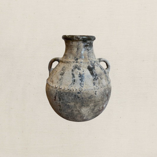 Antique Berber Braided Pot | No. 3