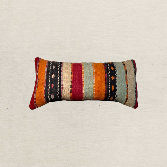 Large Hand-Woven Hanbel Cushion Cover| Lumbar Stripe No. 1
