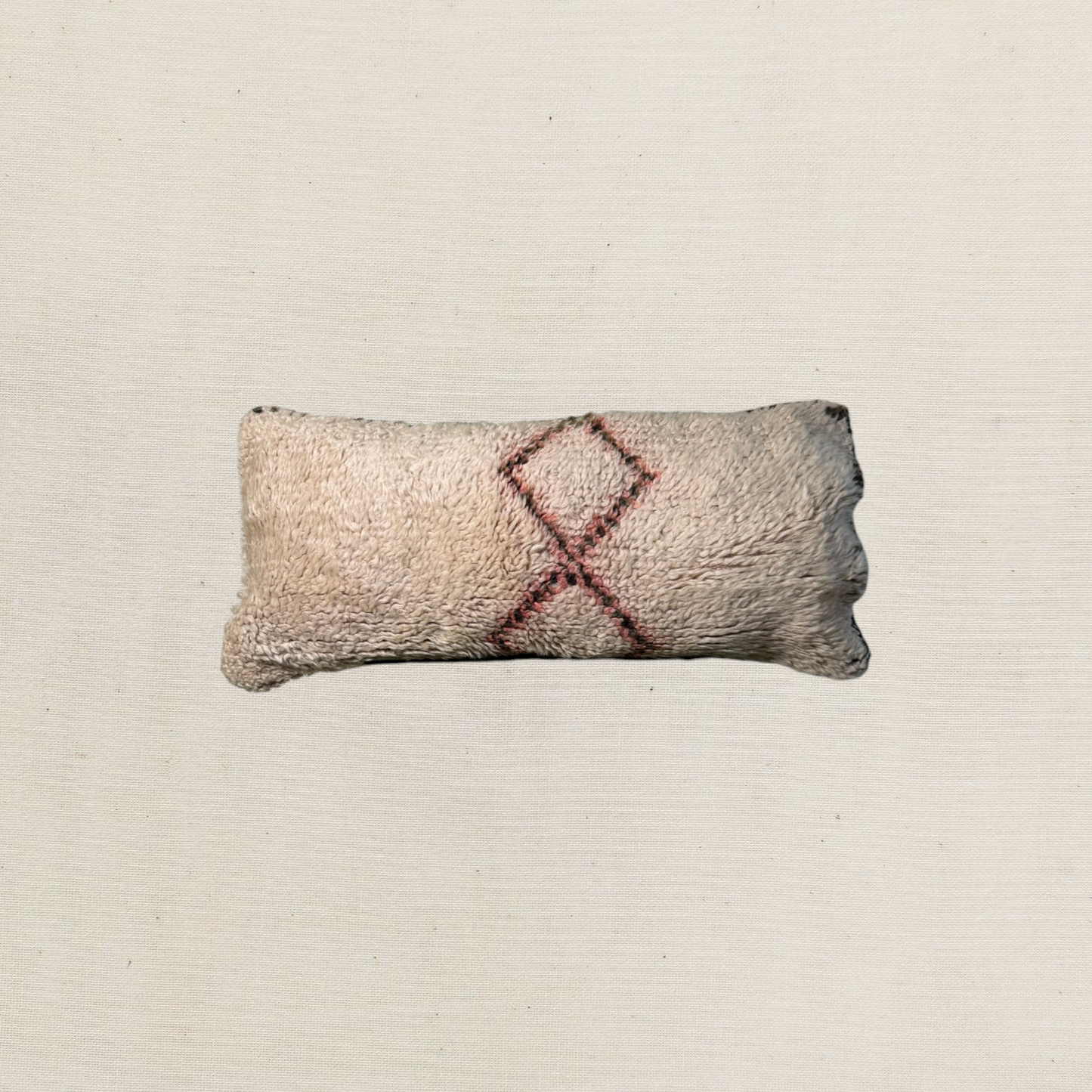 Small Hand-Woven Pile Cushion Cover | Diamond Lumbar