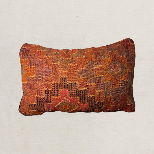 Medium Hand-Woven Hanbel Cushion Cover | Rust Tribal No. 1